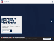 Tablet Screenshot of hampshirefa.com